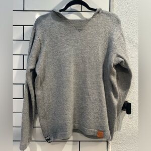 PAKA Gray royal alpaca gray hoodie Sweater unisex size XL